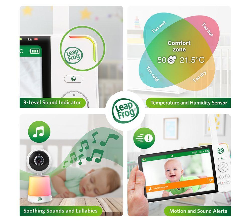LEAPFROG LF4917HD 7" Smart Video Baby Monitor - White image number 13 of 15