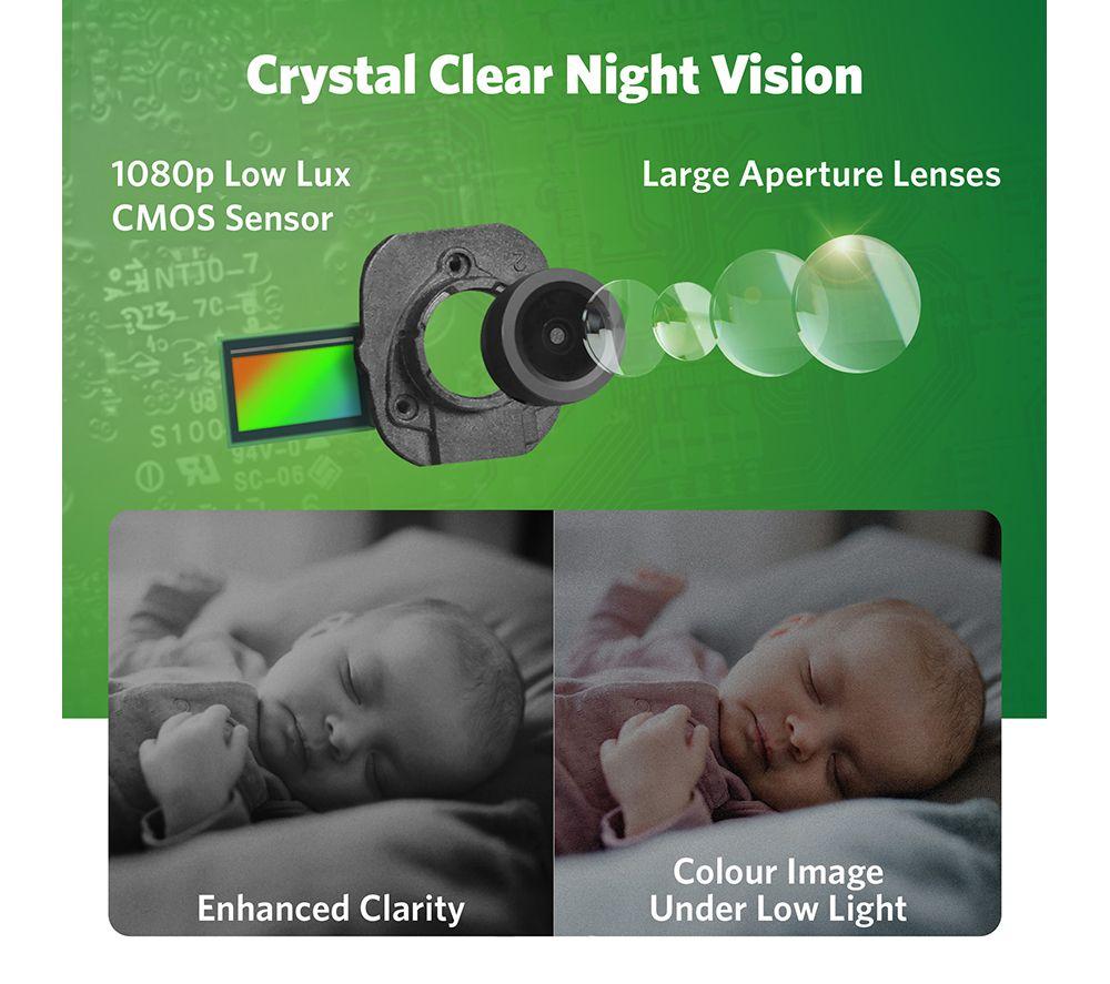 LEAPFROG LF4917HD 7" Smart Video Baby Monitor - White image number 14 of 15