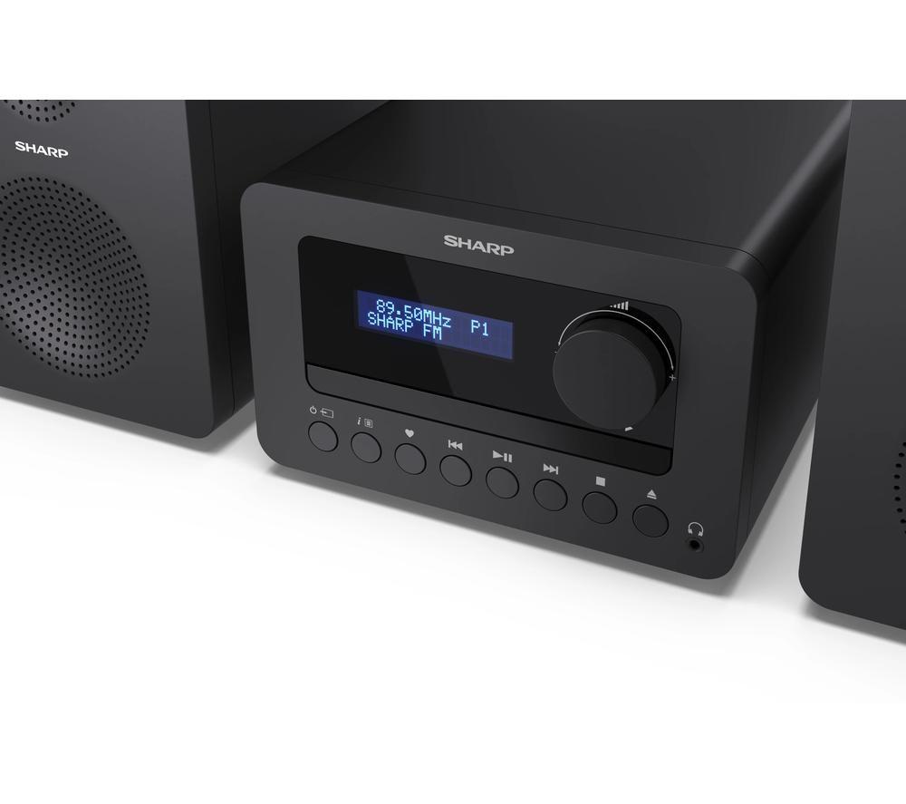 SHARP Tokyo XL-B514 Bluetooth Hi-Fi Micro System &ndash; Black image number 9 of 11