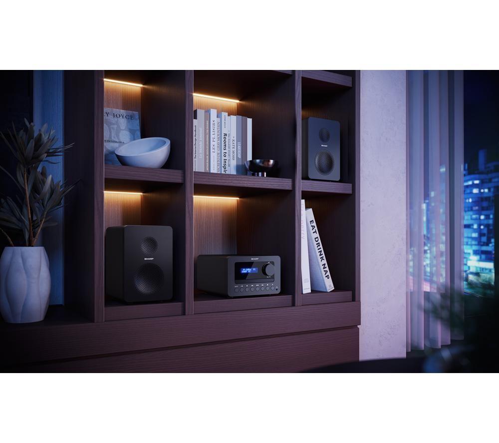 SHARP Tokyo XL-B514 Bluetooth Hi-Fi Micro System &ndash; Black image number 11 of 11