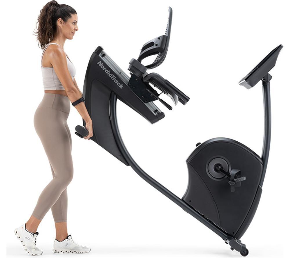 NORDICTRACK 10 Smart Bluetooth Recumbent Exercise Bike - Black image number 2 of 5