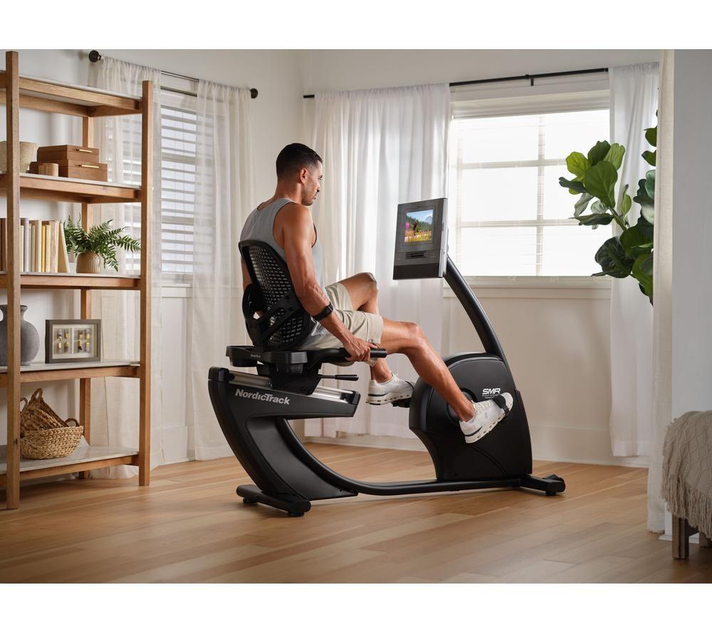 NORDICTRACK 10 Smart Bluetooth Recumbent Exercise Bike - Black image number 4 of 5