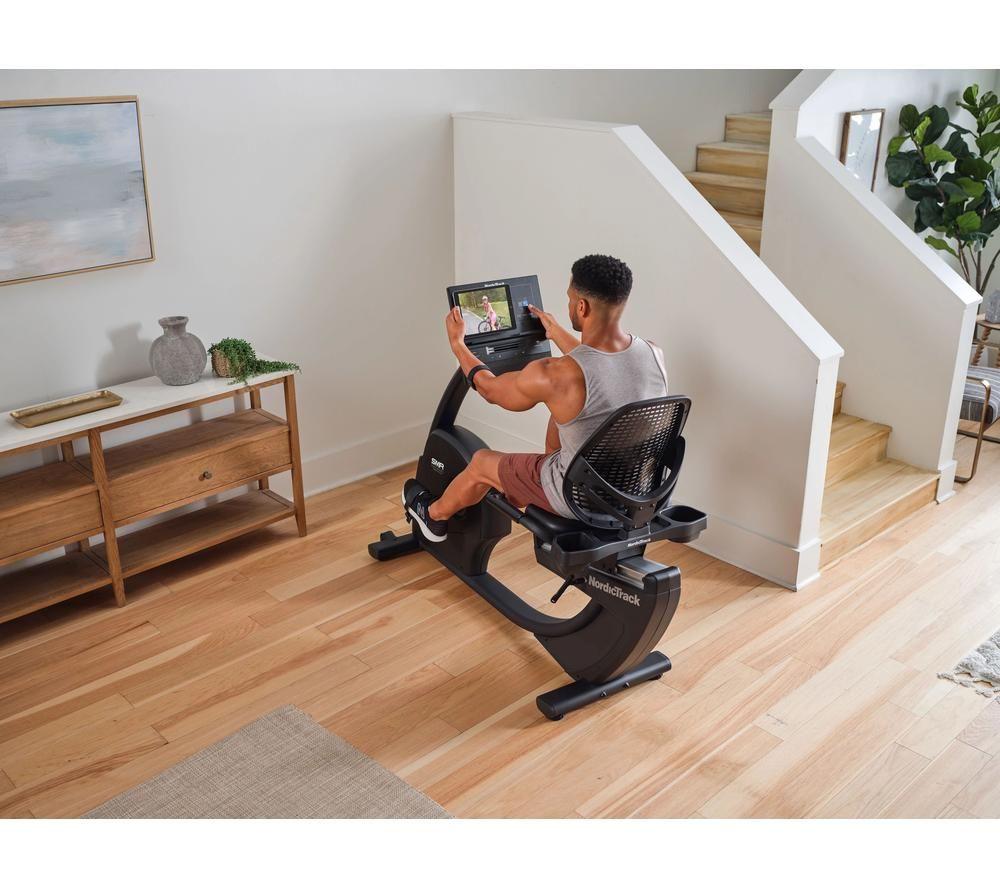 NORDICTRACK 10 Smart Bluetooth Recumbent Exercise Bike - Black image number 5 of 5