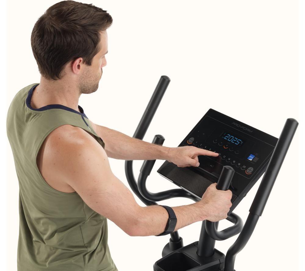 PROFORM Compact Sport Smart Bluetooth Elliptical Machine - Black image number 2 of 7