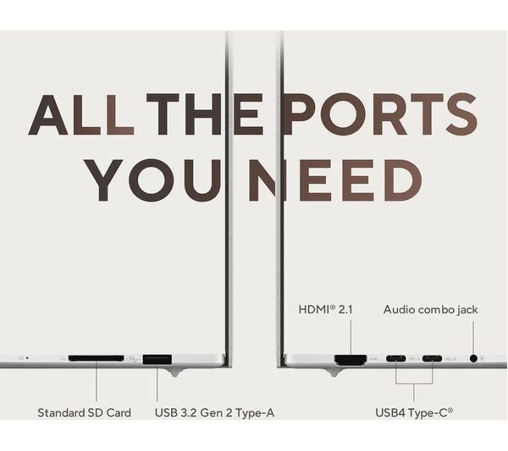 ASUS Zenbook S 16 OLED 16" Refurbished Laptop - AMD Ryzen AI 9, 1 TB SSD, White (Very Good Condition) image number 9 of 9