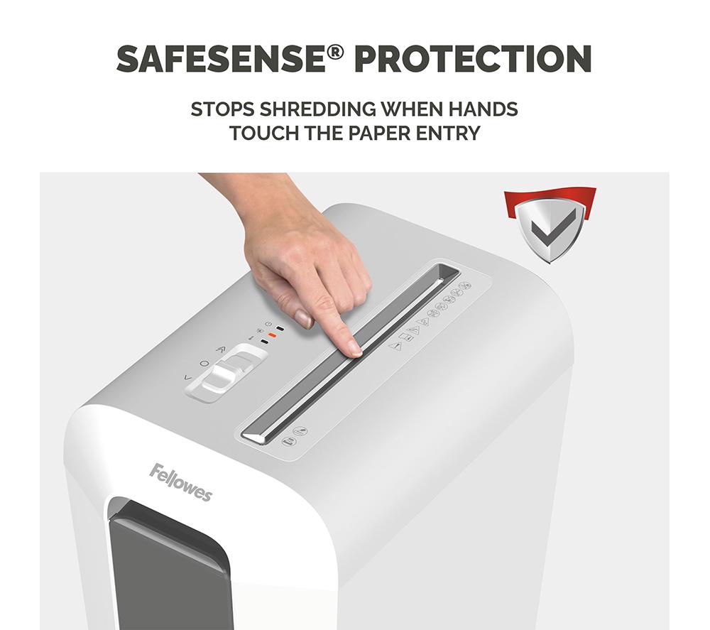 FELLOWES Powershred LX65 Cross Cut Paper Shredder - White image number 4 of 7