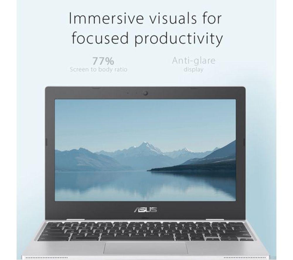 ASUS CX15 15.6" Refurbished Chromebook - Intel&reg; Celeron&reg;, 64 GB eMMC, Silver (Very Good Condition) image number 3 of 9