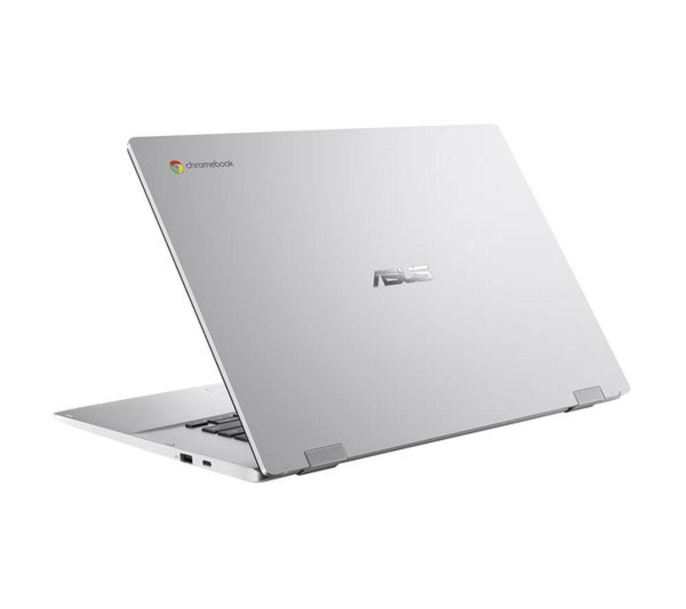 ASUS CX15 15.6" Refurbished Chromebook - Intel&reg; Celeron&reg;, 64 GB eMMC, Silver (Very Good Condition) image number 7 of 9