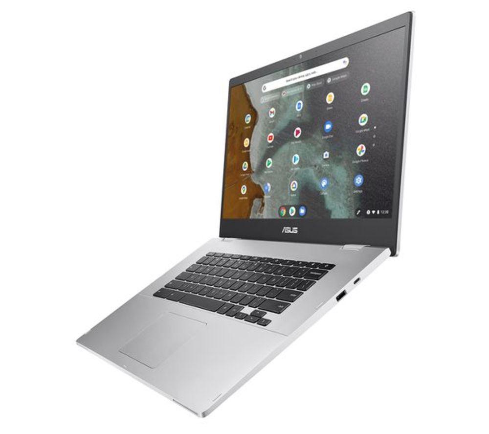 ASUS CX15 15.6" Refurbished Chromebook - Intel&reg; Celeron&reg;, 64 GB eMMC, Silver (Very Good Condition) image number 9 of 9