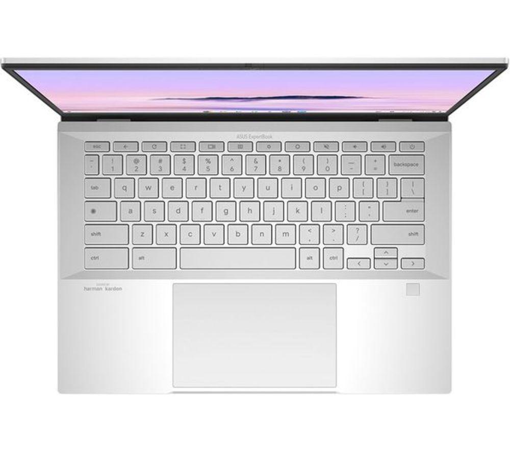 ASUS ExpertBook CX54 14" Refurbished Chromebook Plus - Intel&reg; Core&trade; Ultra 5, 256 GB SSD, Silver (Very Good Condition) image number 2 of 5