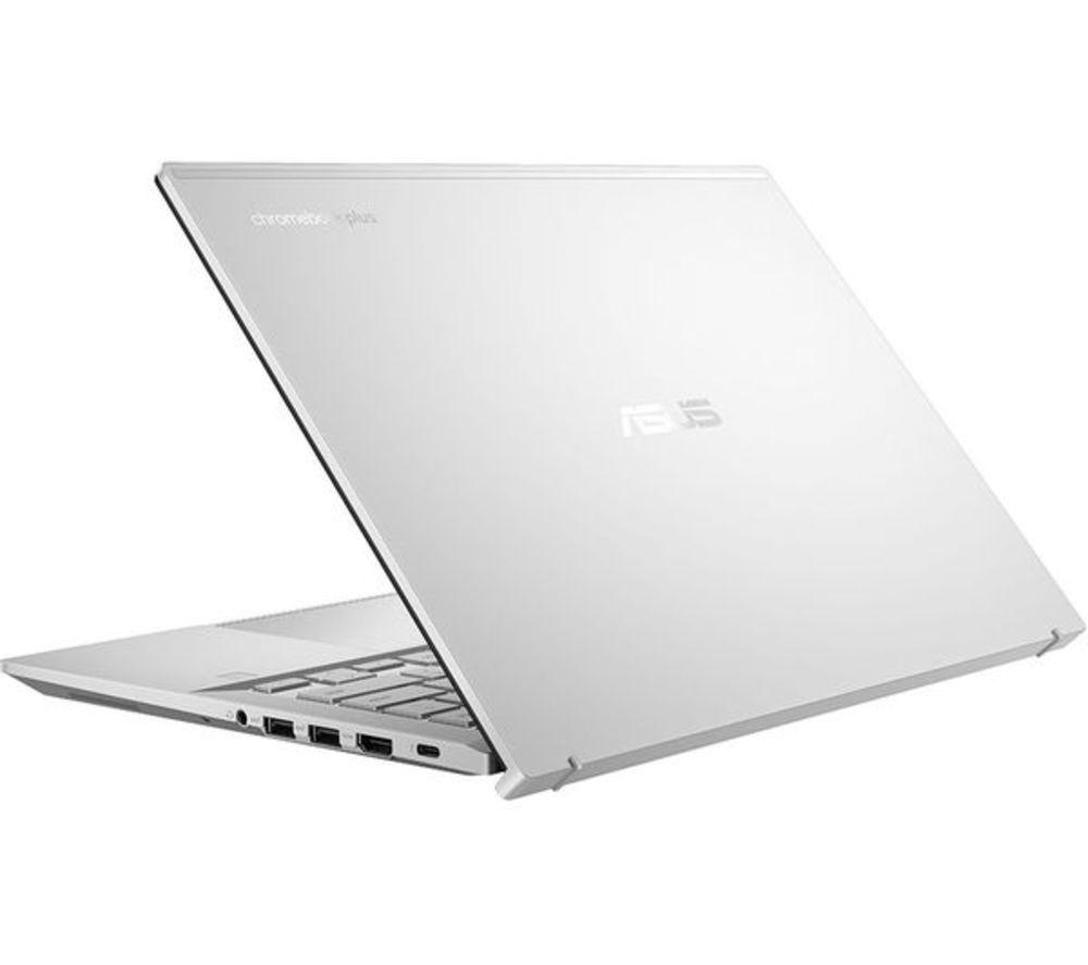 ASUS ExpertBook CX54 14" Refurbished Chromebook Plus - Intel&reg; Core&trade; Ultra 5, 256 GB SSD, Silver (Very Good Condition) image number 4 of 5