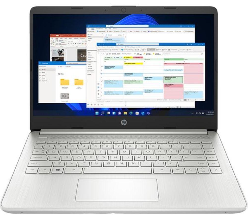 HP 14s-dq5503sa 14" Refurbished Laptop - Intel&reg; Core&trade; i3, 128 GB SSD, Silver (Very Good Condition) image number 9 of 11