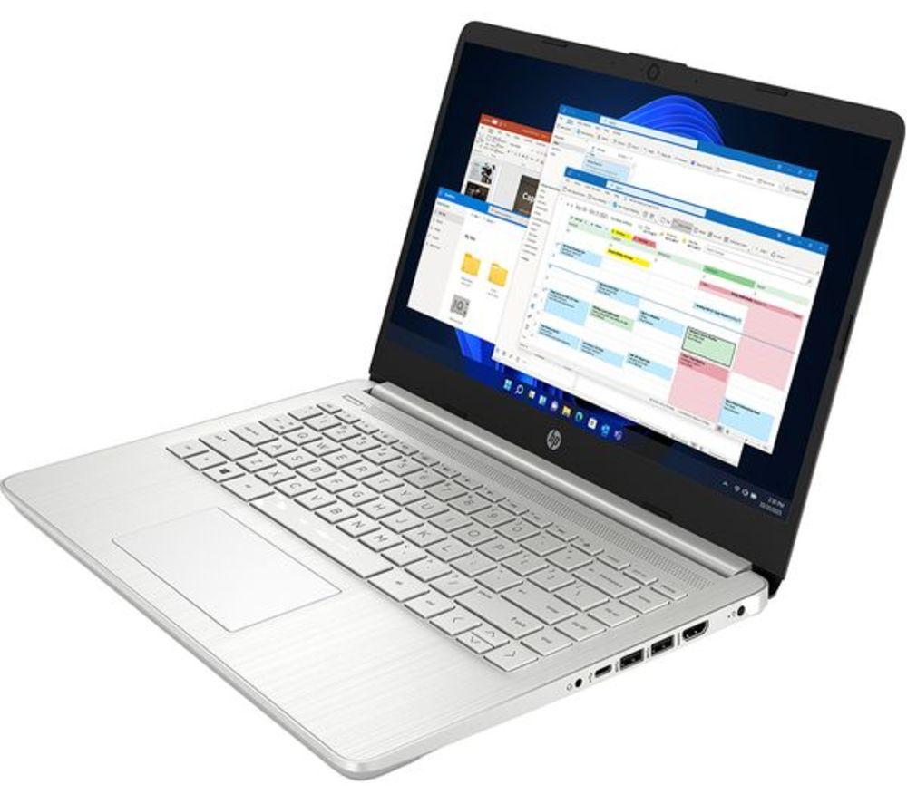 HP 14s-dq5503sa 14" Refurbished Laptop - Intel&reg; Core&trade; i3, 128 GB SSD, Silver (Very Good Condition) image number 10 of 11