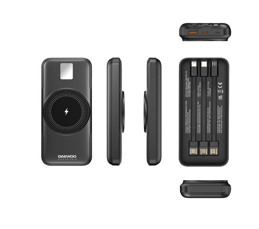 DAEWOO ELA1436GE Portable Power Bank - Black image number 3 of 7