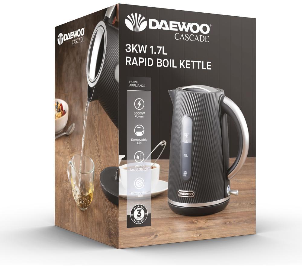 DAEWOO Cascade SDA2773GE Jug Kettle - Black image number 5 of 5