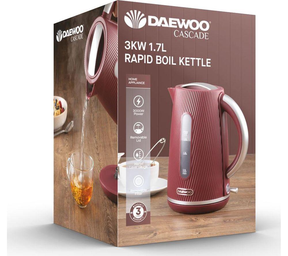 DAEWOO Cascade SDA2775GE Jug Kettle - Ruby image number 5 of 5