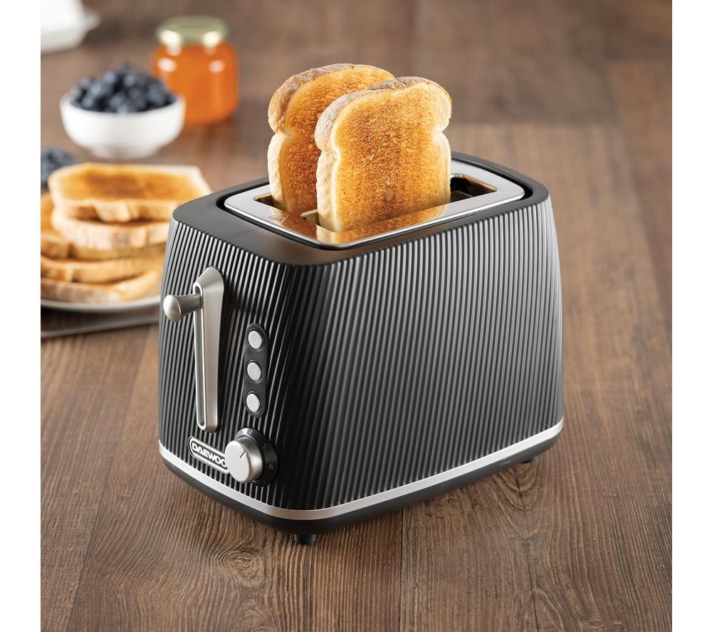 DAEWOO Cascade SDA2776GE 2-Slice Toaster - Black image number 2 of 5