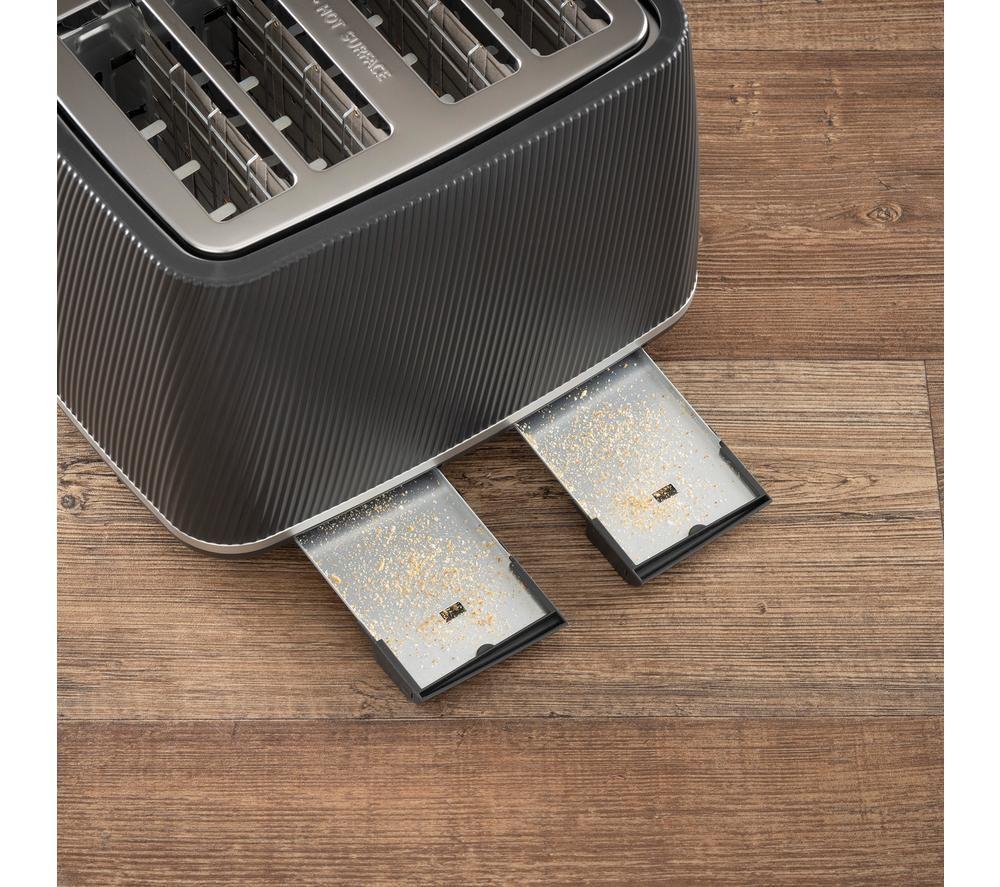 DAEWOO Cascade SDA2779GE 4-Slice Toaster - Black image number 3 of 7