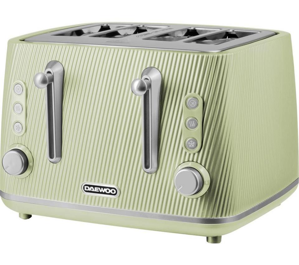 DAEWOO Cascade SDA2780GE 4-Slice Toaster - Sage
