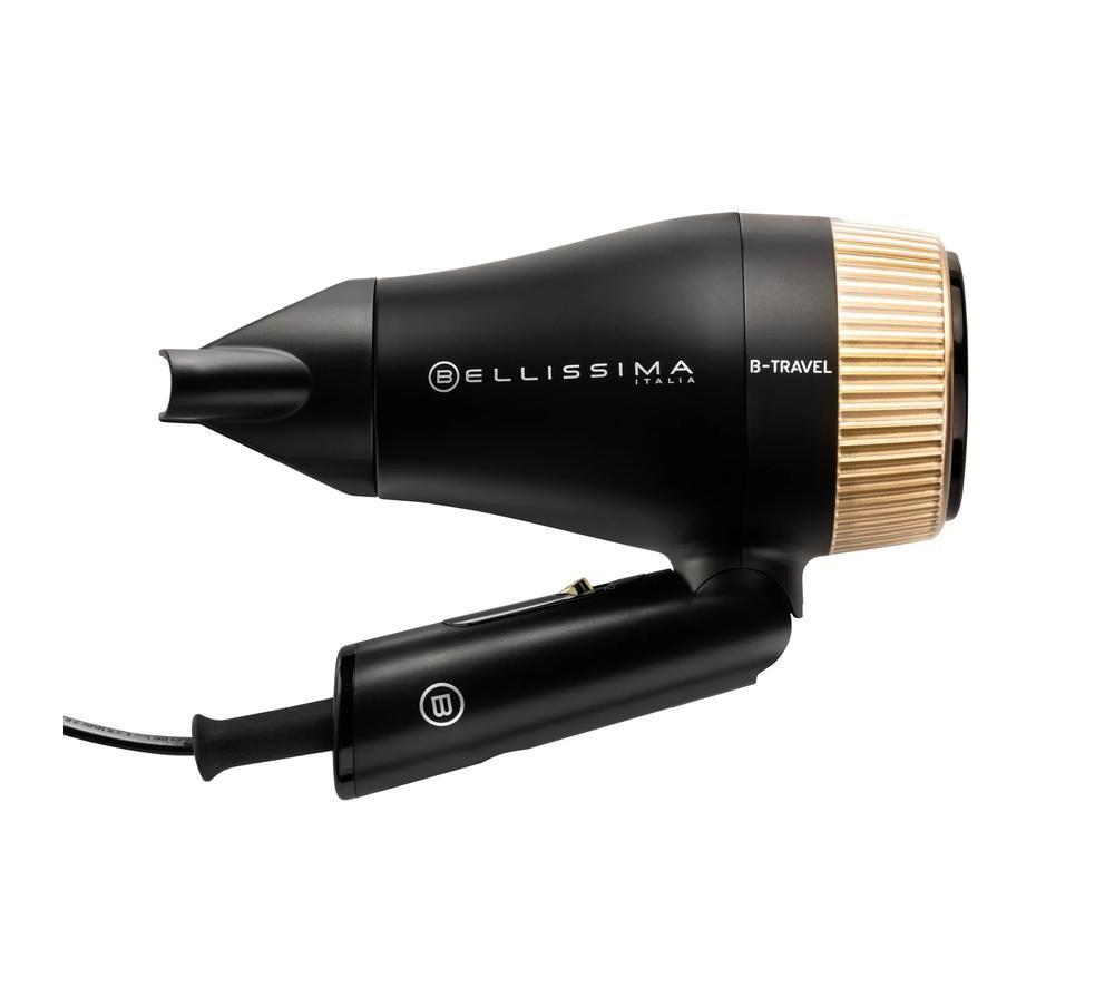 BELLISSIMA Italia B-Travel Hair Dryer - Black & Gold image number 2 of 11