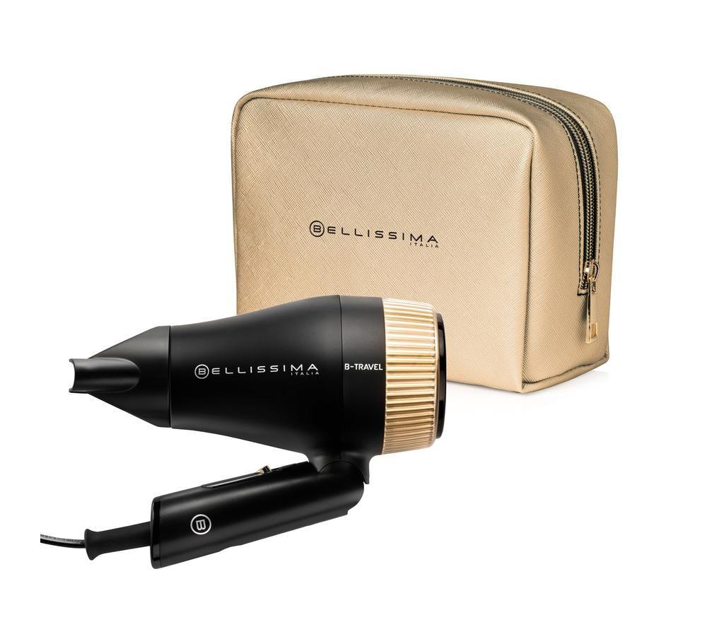 BELLISSIMA Italia B-Travel Hair Dryer - Black & Gold image number 4 of 11