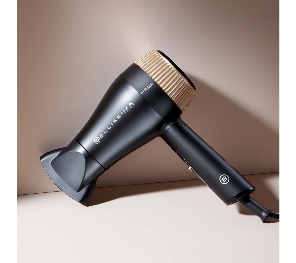 BELLISSIMA Italia B-Travel Hair Dryer - Black & Gold image number 6 of 11