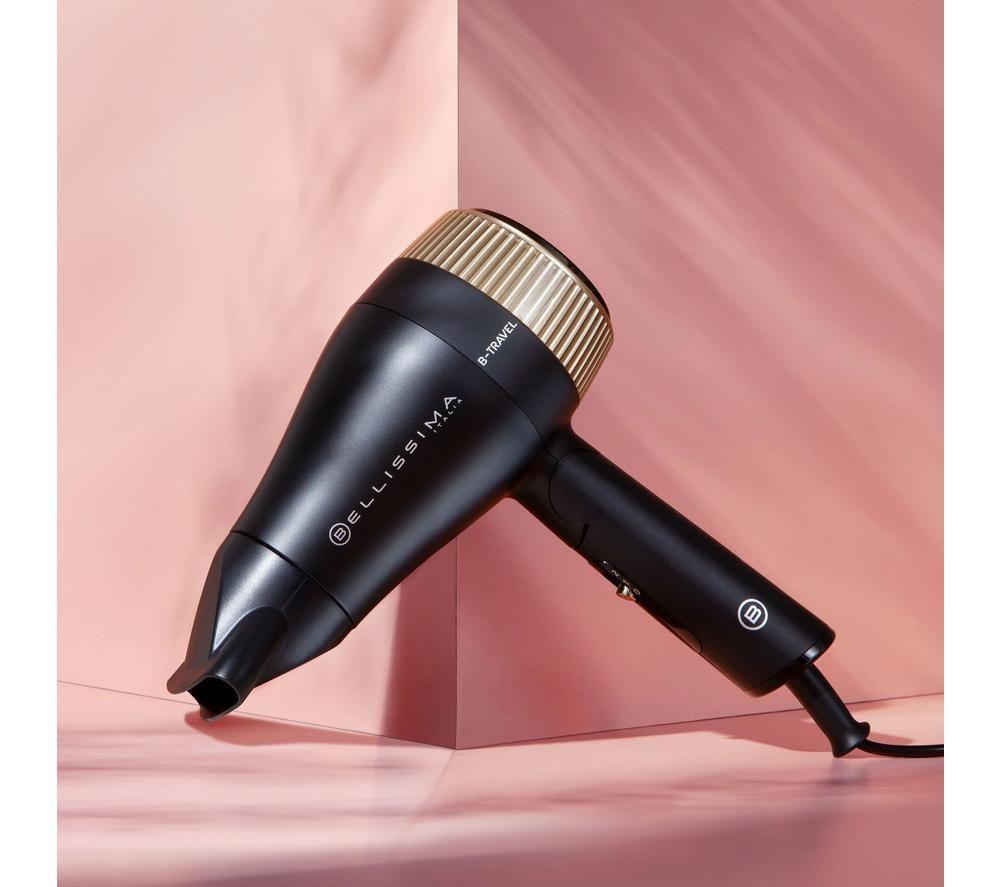 BELLISSIMA Italia B-Travel Hair Dryer - Black & Gold image number 7 of 11
