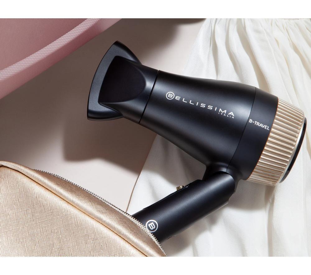 BELLISSIMA Italia B-Travel Hair Dryer - Black & Gold image number 8 of 11