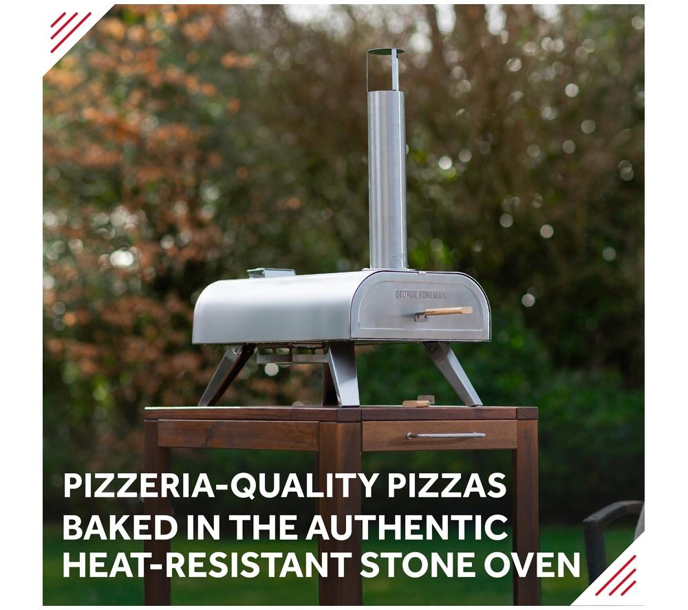 GEORGE FOREMAN GFWPPO1SSPC Wood Pellet Pizza Oven - Stainless Steel image number 5 of 18