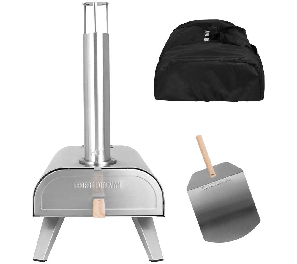 GEORGE FOREMAN GFWPPO1SSPC Wood Pellet Pizza Oven - Stainless Steel image number 16 of 18