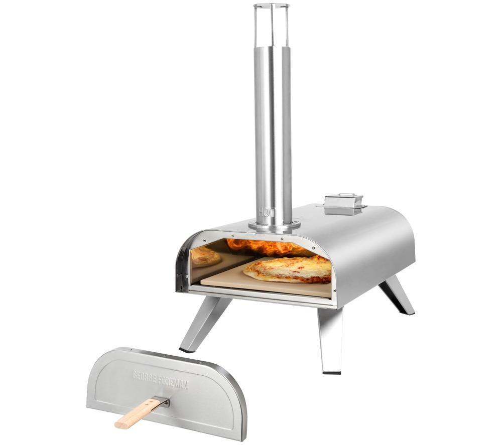 GEORGE FOREMAN GFWPPO1SSPC Wood Pellet Pizza Oven - Stainless Steel image number 17 of 18