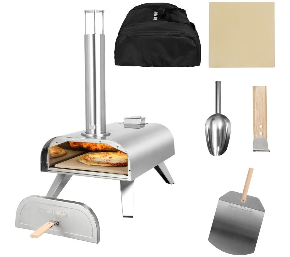 GEORGE FOREMAN GFWPPO1SSPC Wood Pellet Pizza Oven - Stainless Steel image number 18 of 18