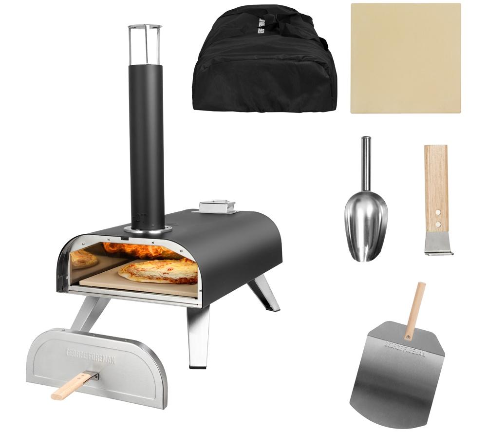 GEORGE FOREMAN GFWPPO1BPC Wood Pellet Pizza Oven - Black image number 15 of 17