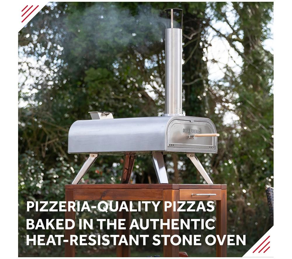 GEORGE FOREMAN GFWPPO2SSPC Wood Pellet Pizza Oven - Stainless Steel image number 5 of 17
