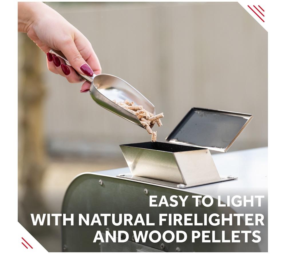 GEORGE FOREMAN GFWPPO2SSPC Wood Pellet Pizza Oven - Stainless Steel image number 6 of 17