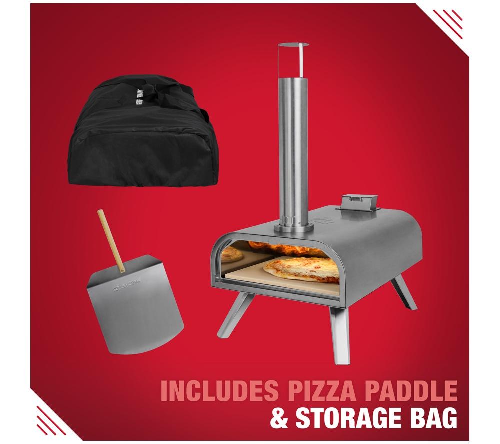 GEORGE FOREMAN GFWPPO2SSPC Wood Pellet Pizza Oven - Stainless Steel image number 13 of 17