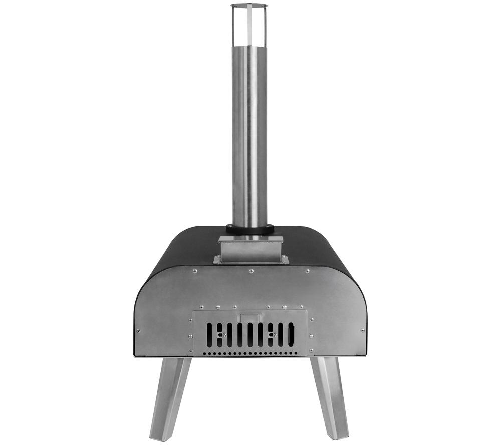 GEORGE FOREMAN GFWPPO2BPC Wood Pellet Pizza Oven - Black & Silver image number 10 of 17