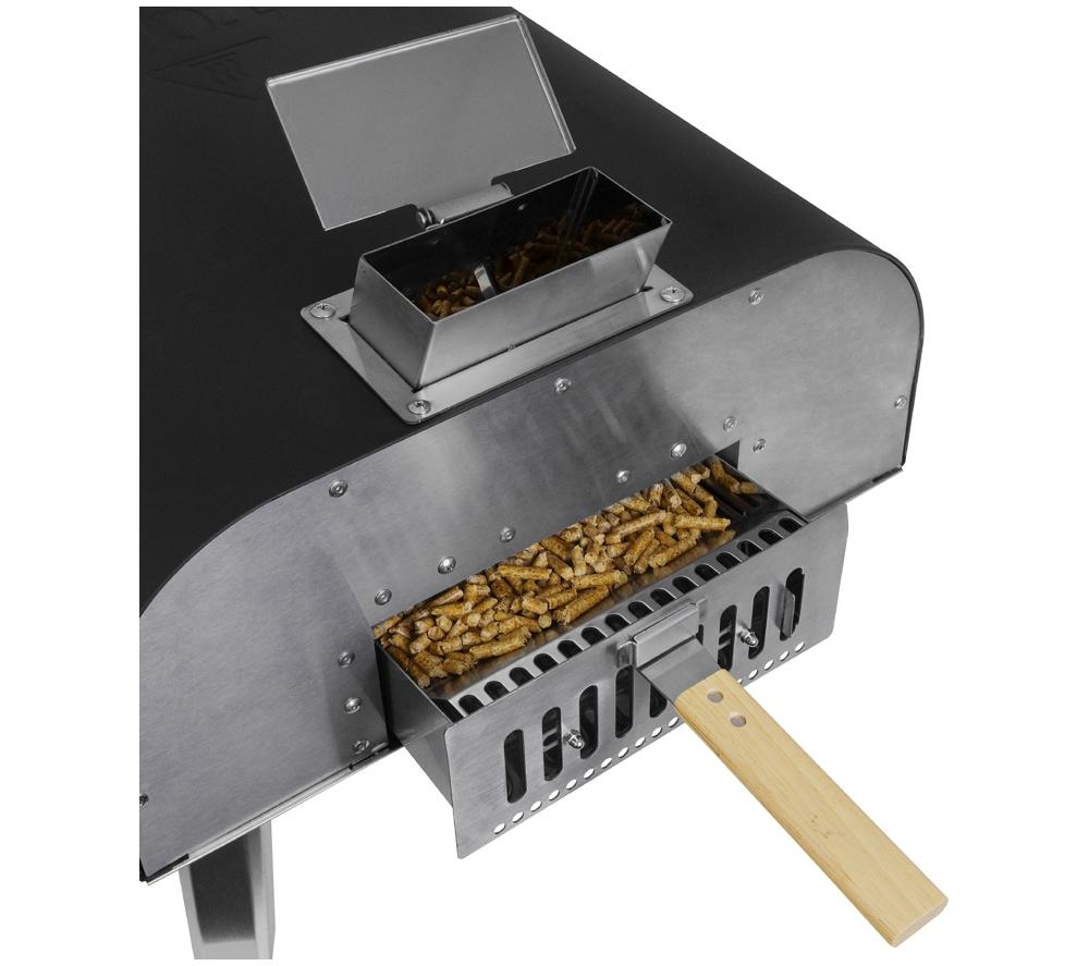 GEORGE FOREMAN GFWPPO2BPC Wood Pellet Pizza Oven - Black & Silver image number 13 of 17