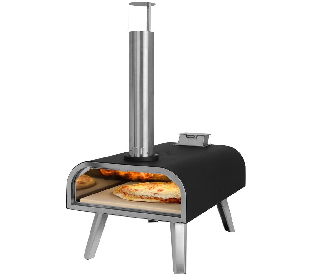 GEORGE FOREMAN GFWPPO2BPC Wood Pellet Pizza Oven - Black & Silver image number 16 of 17