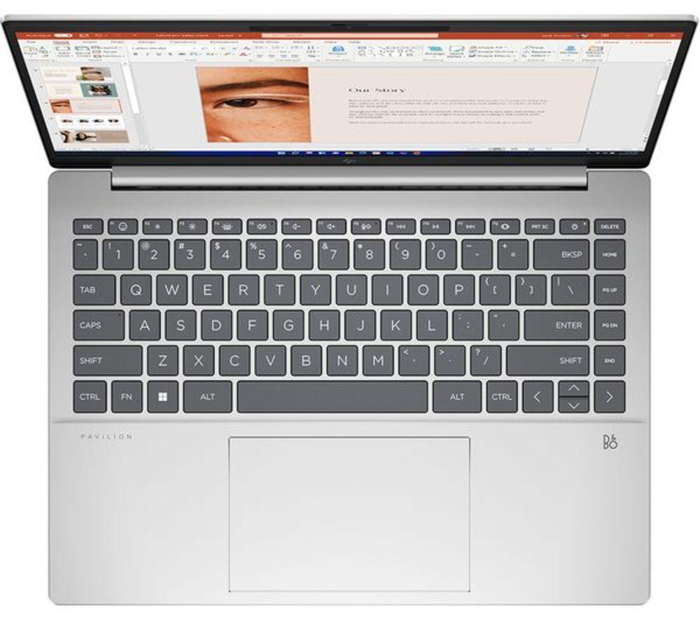 HP Pavilion Plus 14-ew1500sa 14" Refurbished Laptop - Intel&reg; Core&trade; Ultra 7, 1 TB SSD, Silver (Very Good Condition) image number 14 of 17