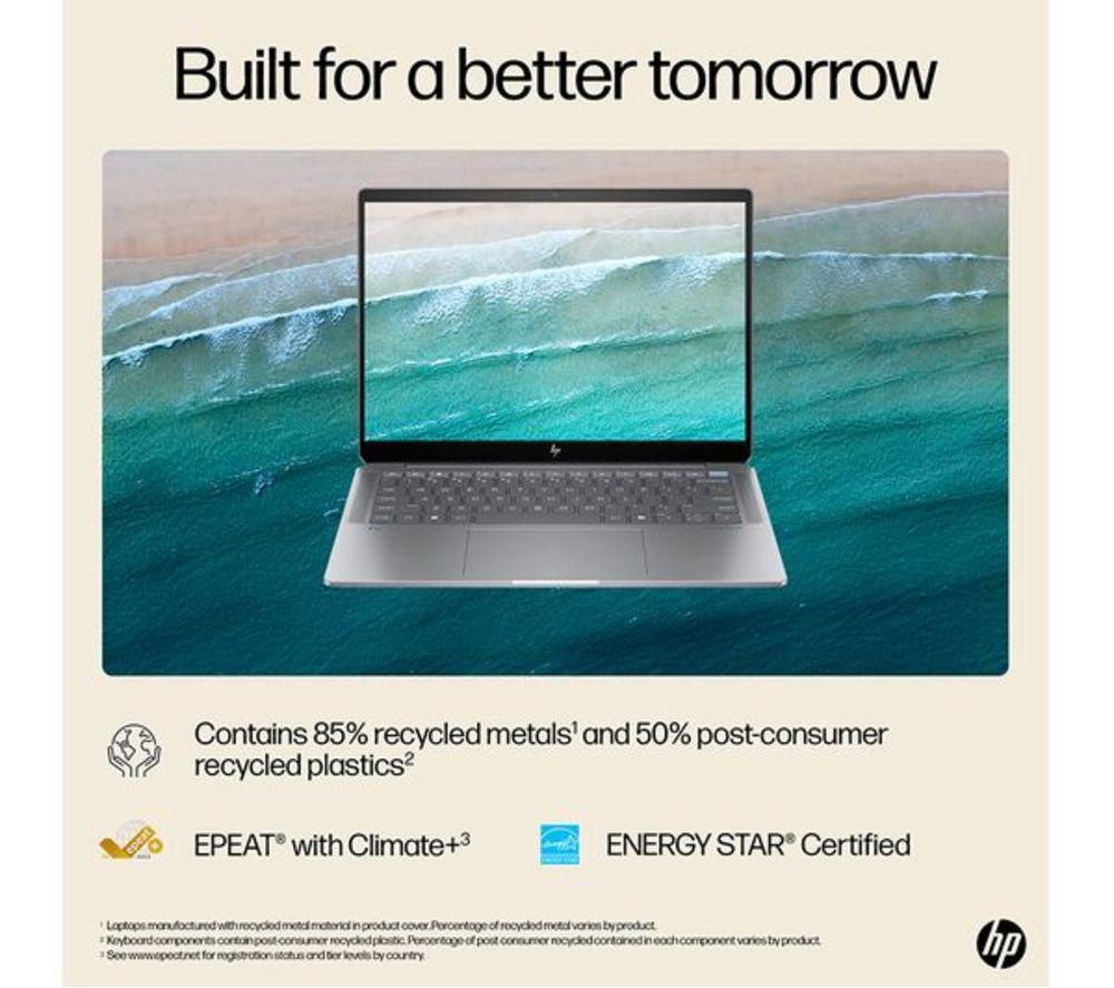 HP OmniBook Ultra 14" Refurbished Laptop - AMD Ryzen AI 9, 1 TB SSD, Silver (Excellent Condition) image number 16 of 20