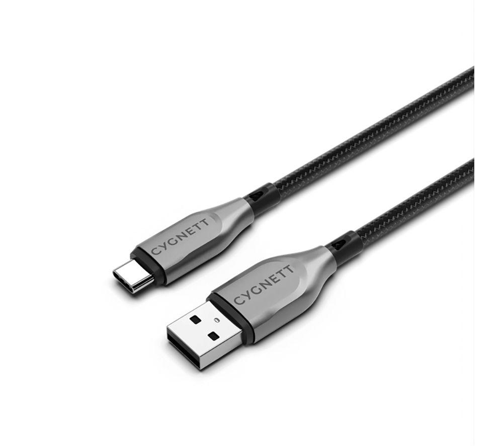 CYGNETT Armoured USB Type-C to USB 2.0 Cable - 2 m