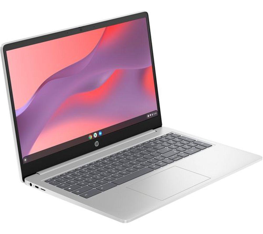 HP 15a-nb0504sa 15.6" Refurbished Chromebook - Intel&reg; N100, 128 GB GB UFS, Silver (Excellent Condition) image number 14 of 20