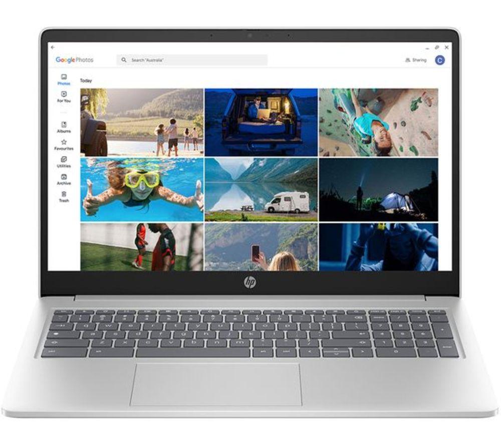 HP 15a-nb0504sa 15.6" Refurbished Chromebook - Intel&reg; N100, 128 GB GB UFS, Silver (Excellent Condition) image number 15 of 20