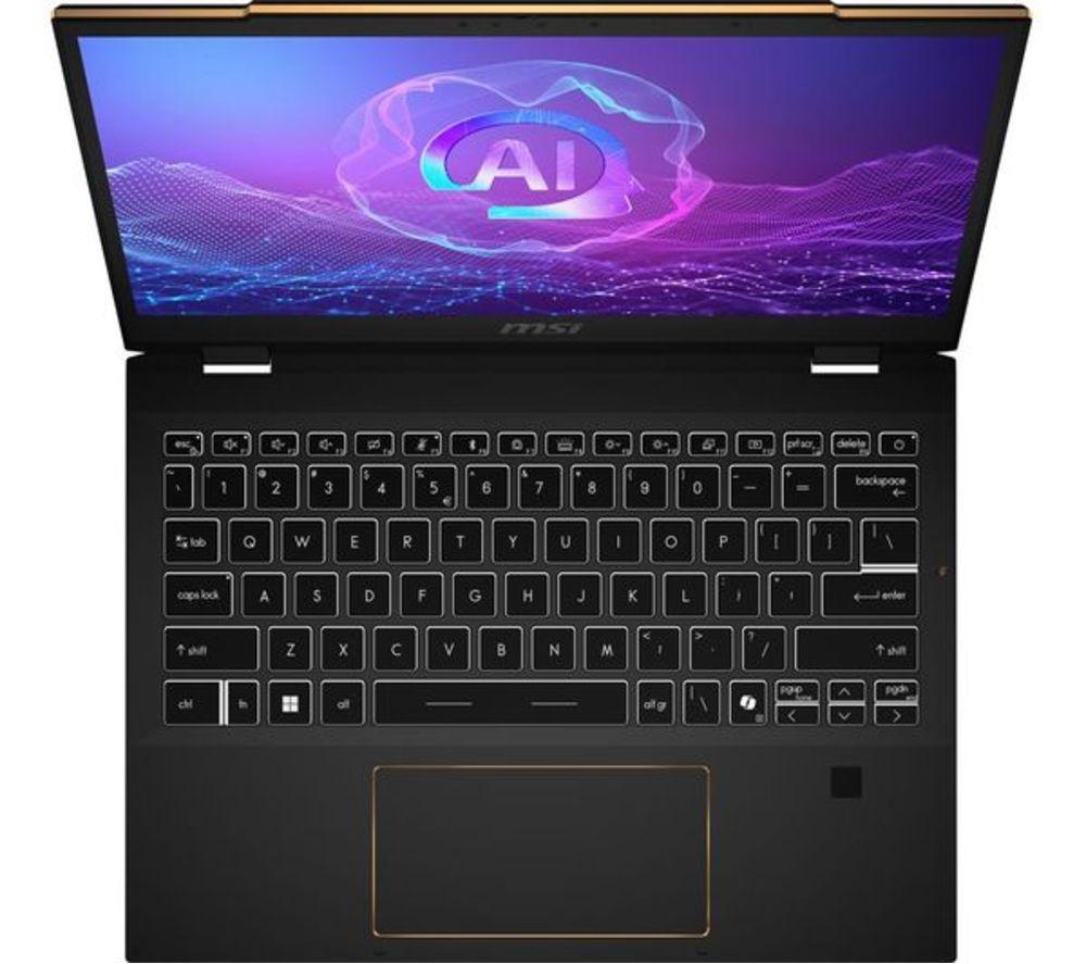 MSI Summit 13 AI Studio 13.3" 2 in 1 Refurbished Laptop - Intel&reg; Core&trade; Ultra 7, 1 TB SSD, Black (Very Good Condition) image number 3 of 7