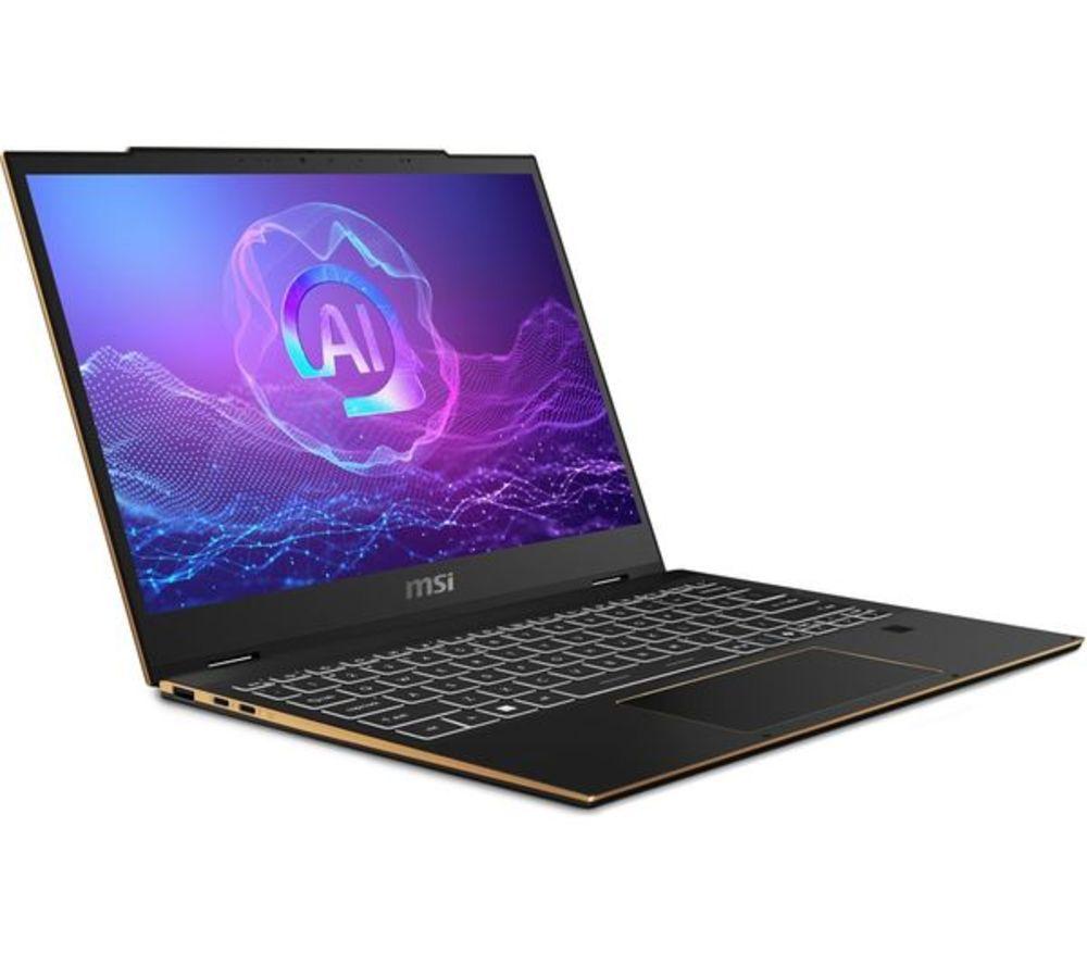 MSI Summit 13 AI Studio 13.3" 2 in 1 Refurbished Laptop - Intel&reg; Core&trade; Ultra 7, 1 TB SSD, Black (Very Good Condition) image number 4 of 7