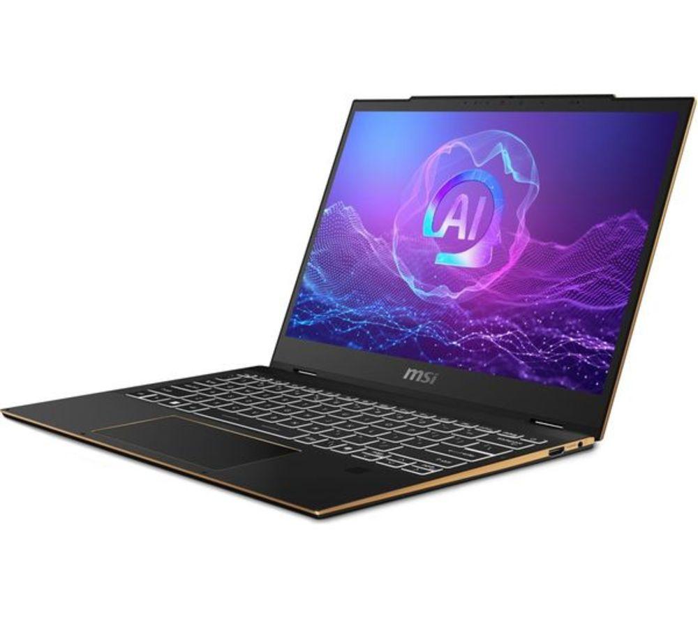 MSI Summit 13 AI Studio 13.3" 2 in 1 Refurbished Laptop - Intel&reg; Core&trade; Ultra 7, 1 TB SSD, Black (Very Good Condition) image number 6 of 7
