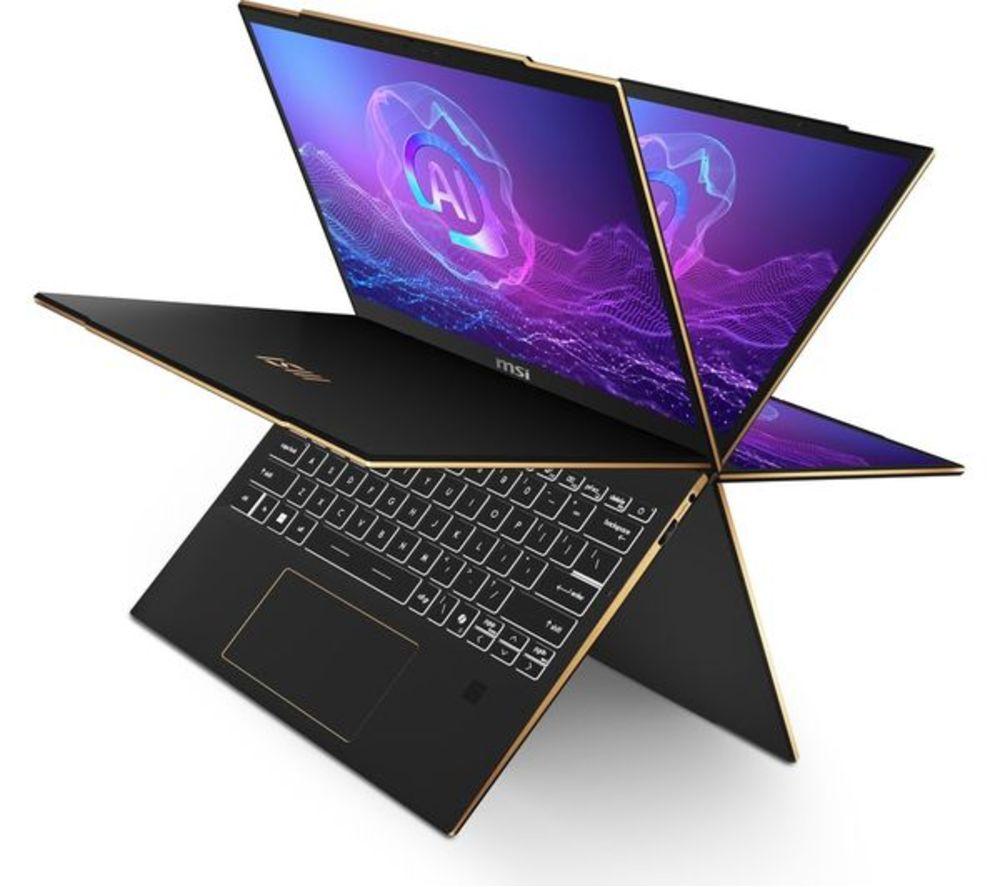 MSI Summit 13 AI Studio 13.3" 2 in 1 Refurbished Laptop - Intel&reg; Core&trade; Ultra 7, 1 TB SSD, Black (Very Good Condition) image number 7 of 7