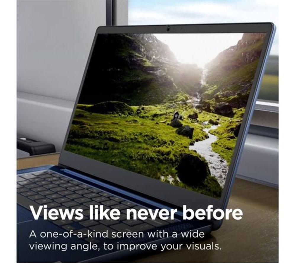 LENOVO IdeaPad Slim 3 14" Refurbished Chromebook - MediaTek Kompanio 520, 128 GB eMMC, Blue (Very Good Condition) image number 5 of 8