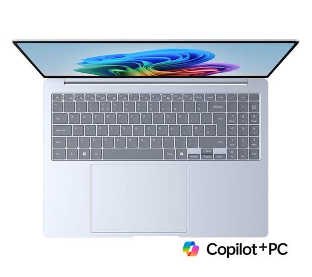 SAMSUNG Galaxy Book4 Edge 16" Refurbished Laptop, Copilot+ PC - Snapdragon X Elite, 1 TB SSD, Sapphire Blue (Excellent Condition) image number 2 of 13